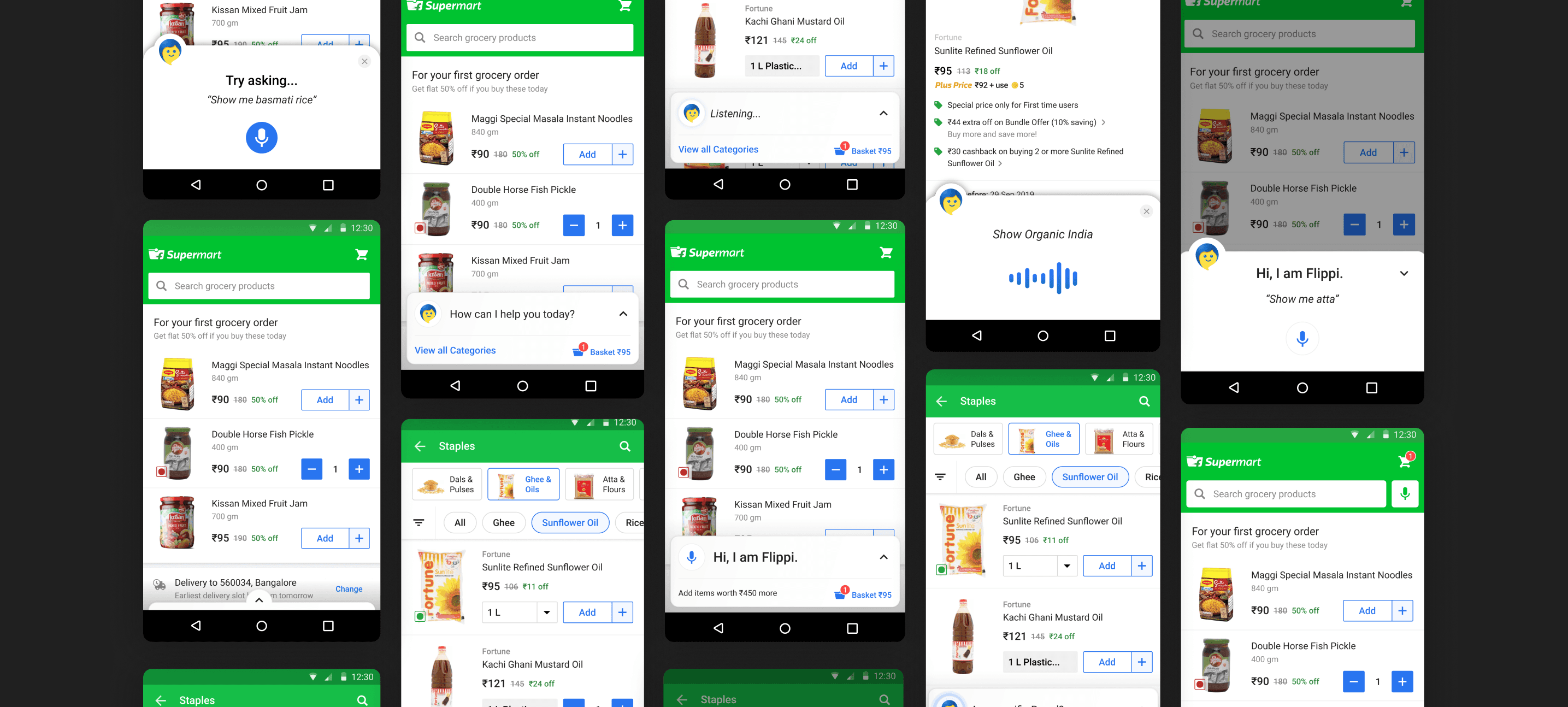 Flipkart Grocery multi-modal conversational assistant — project cover