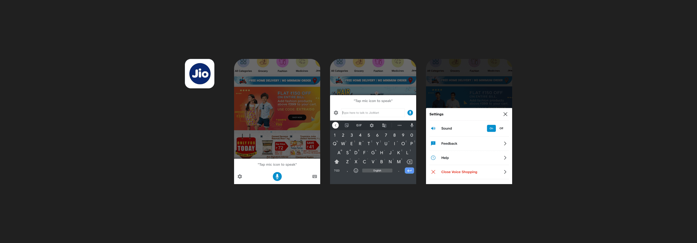 Jio KaiOS voice assistant — microphone-based ingress on feature phone and TV remote for tier-2 markets