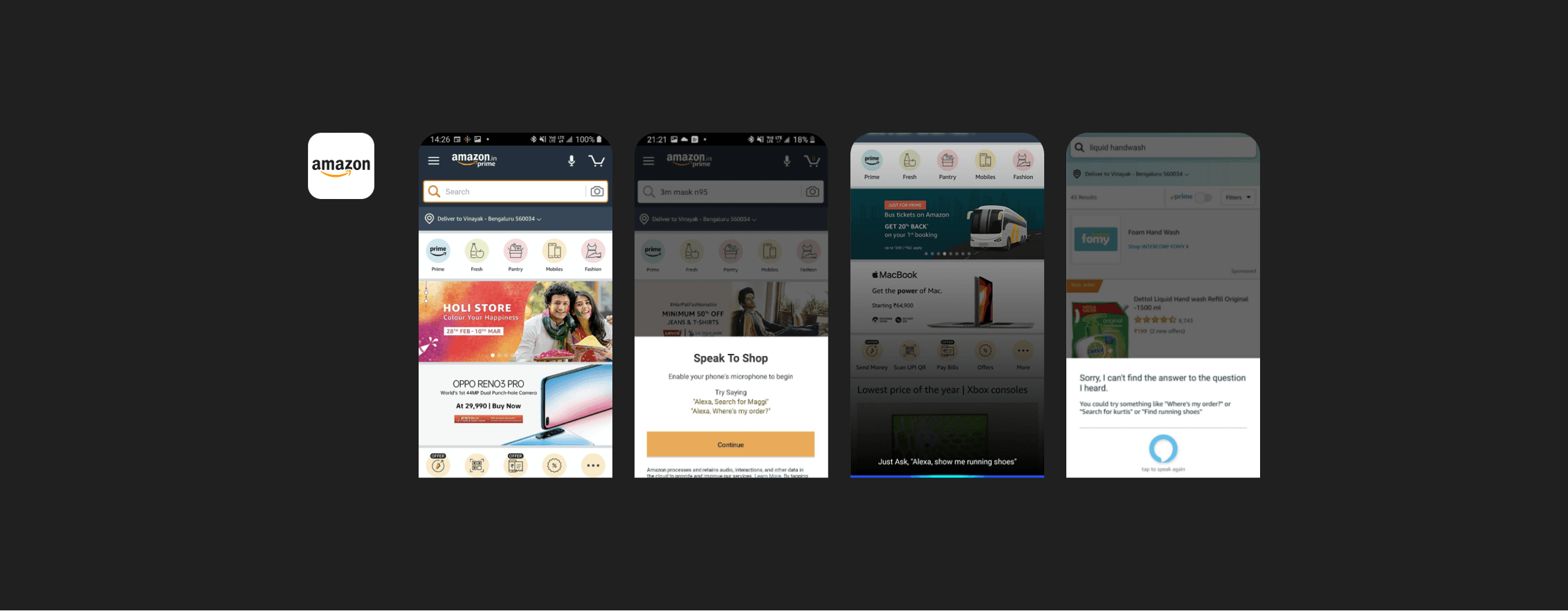 Amazon Alexa India market strategy — regional language shopping experience for Great Indian Festival