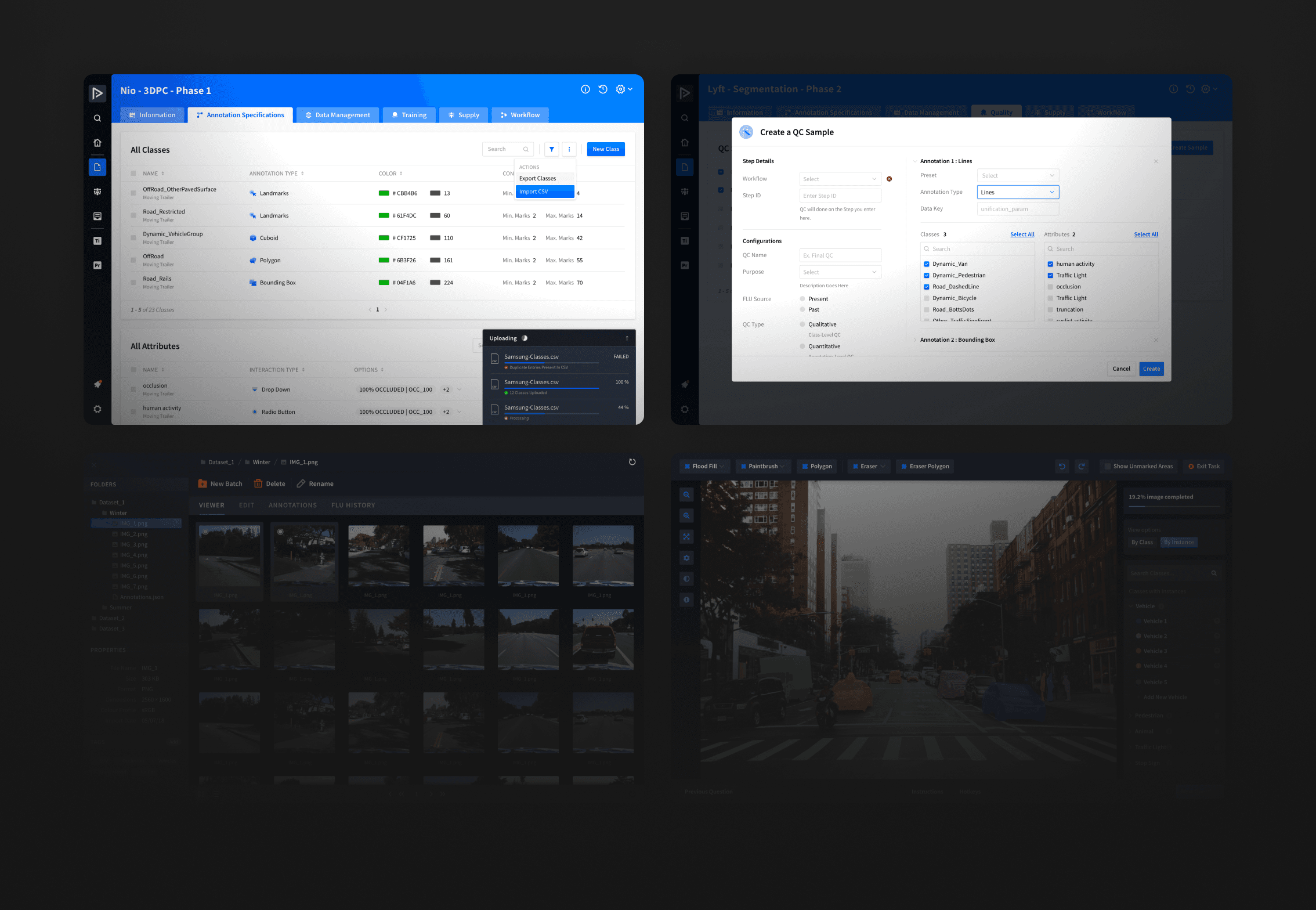 Playment platform final design showcase — data annotation and project management system