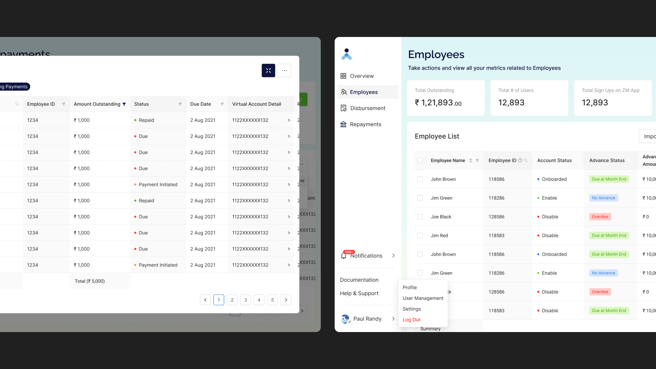 Zeo Money platform overview — enterprise payroll integration and employee financial services
